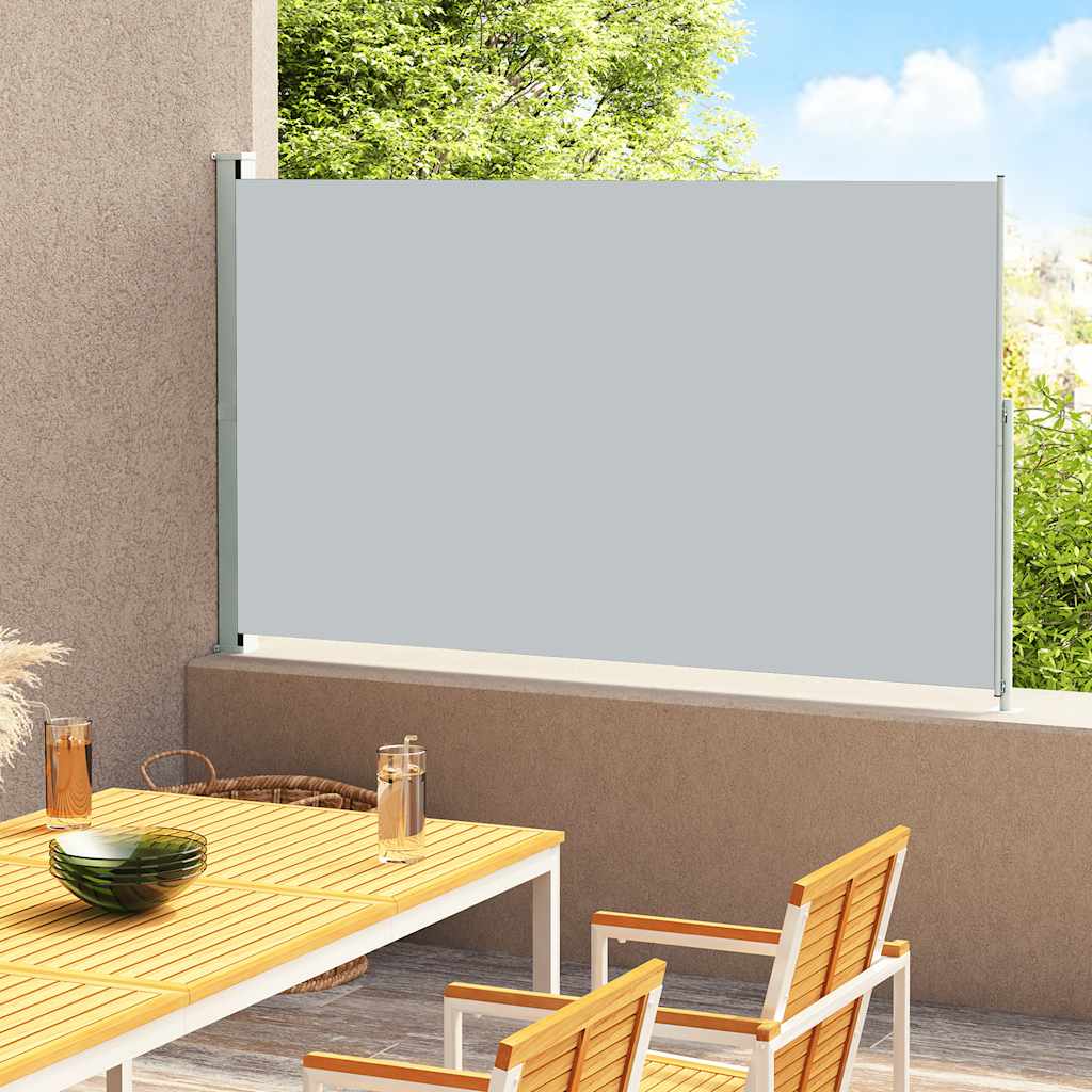 Seitenmarkise Ausziehbar 600X160 Cm Grau