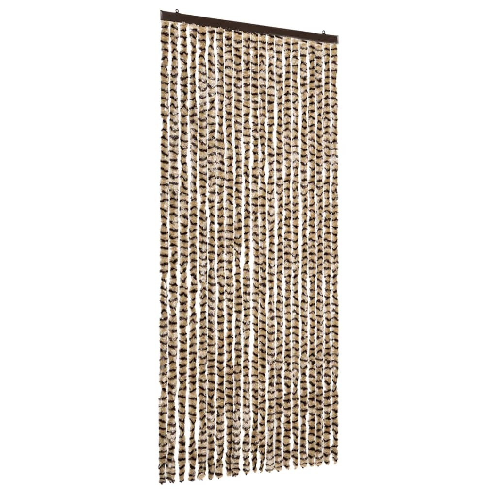 Insektenschutz-Vorhang Chenille Beige Und Braun