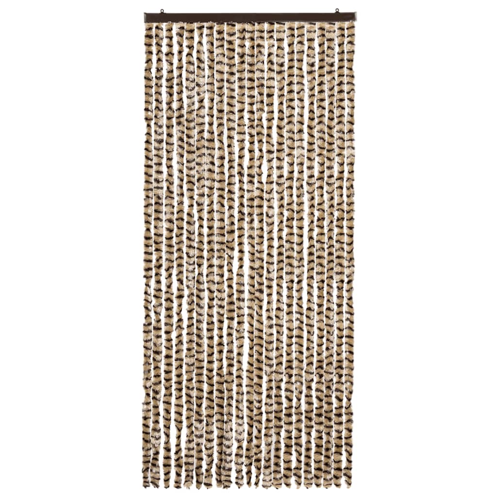 Insektenschutz-Vorhang Chenille Beige Und Braun