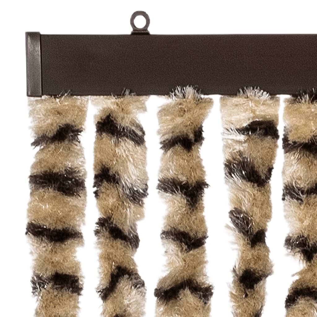 Insektenschutz-Vorhang Chenille Beige Und Braun