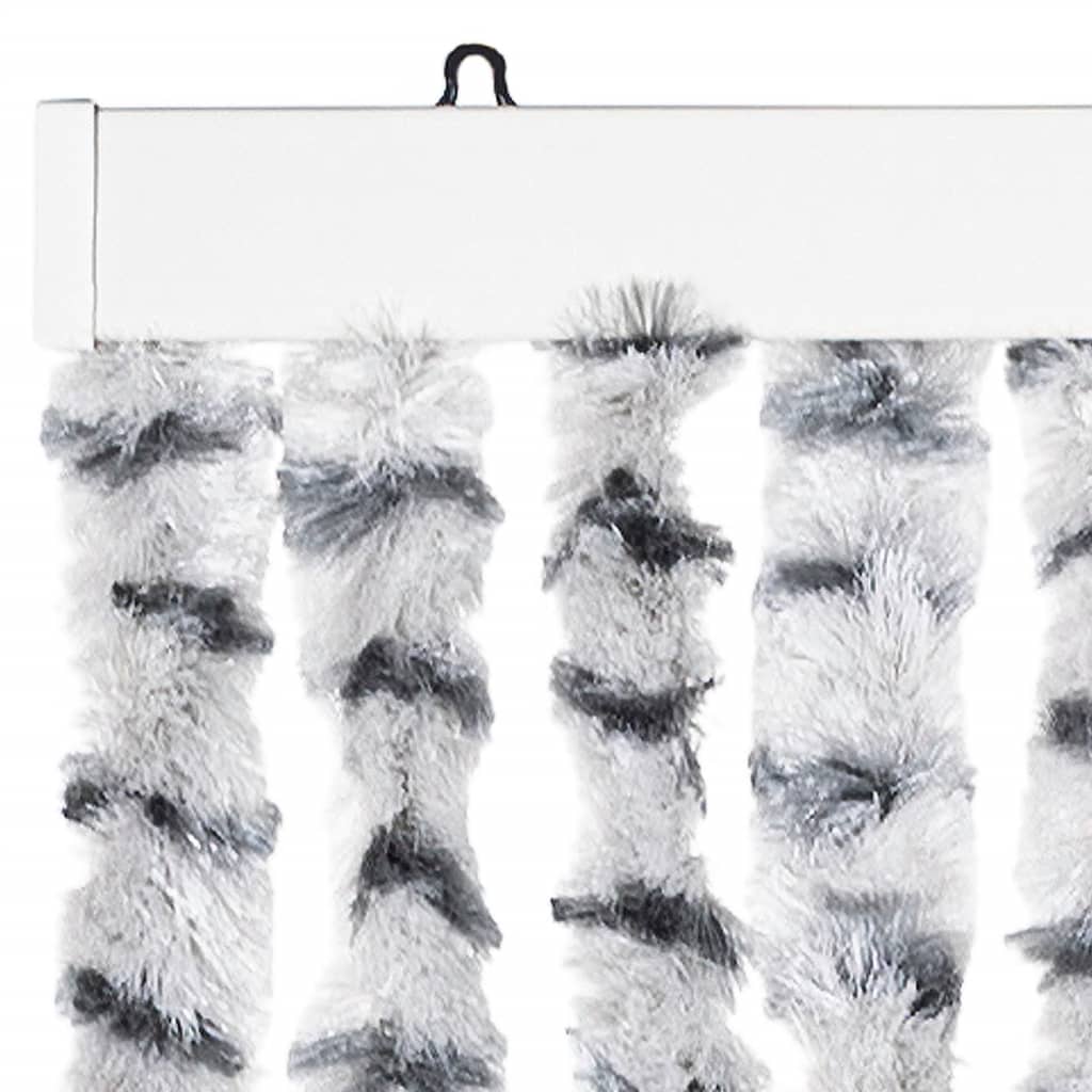 Insektenschutz-Vorhang Chenille Hell- Und Dunkelgrau