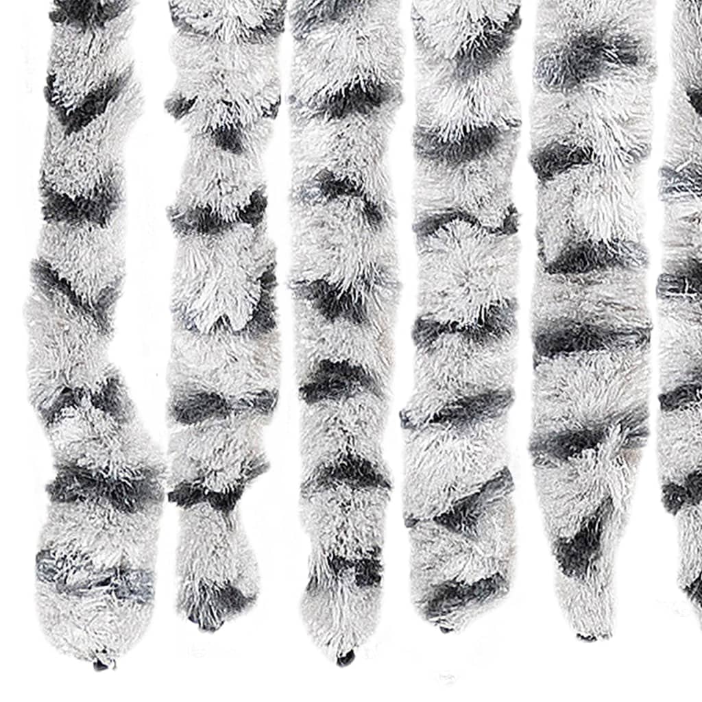 Insektenschutz-Vorhang Chenille Hell- Und Dunkelgrau