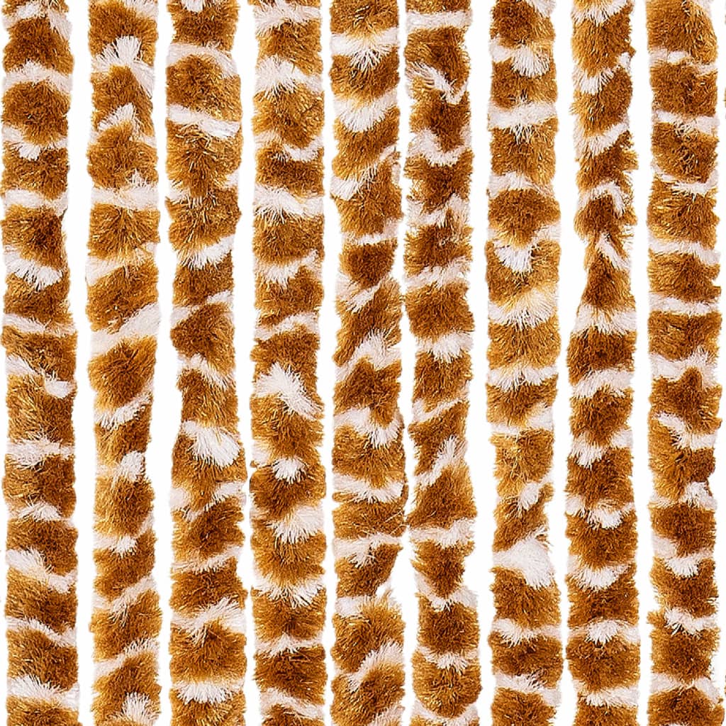 Insektenschutz-Vorhang Chenille Ocker Und Weiß