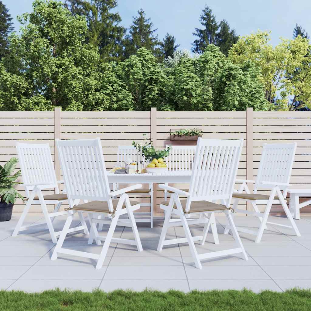 Gartenstuhl-Kissen 4 Stk. Oxford-Gewebe Taupe