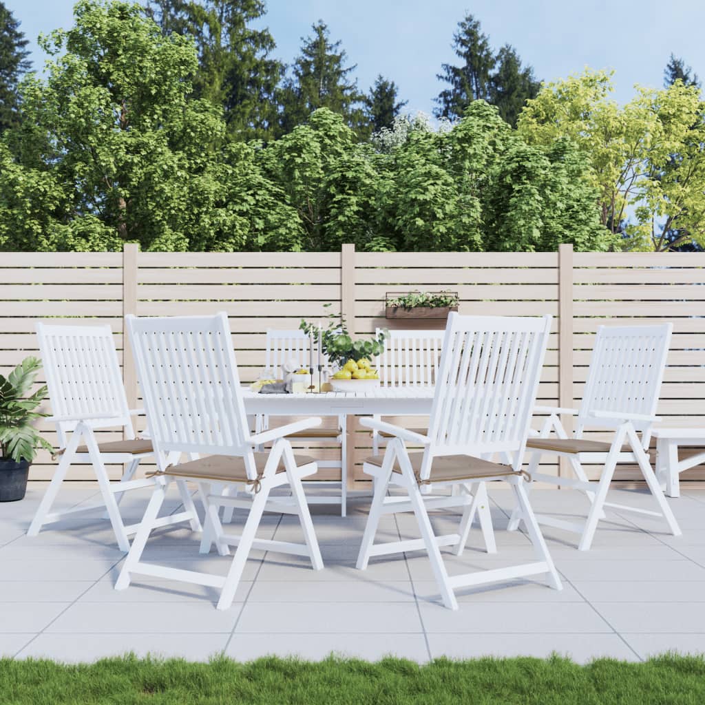 Gartenstuhl-Kissen 4 Stk. Oxford-Gewebe Taupe