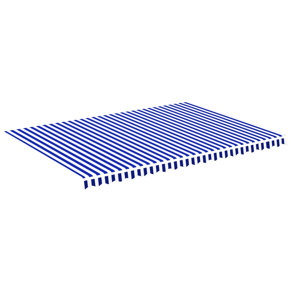 Markisenbespannung 5X3,5 M Blau Und Weiß
