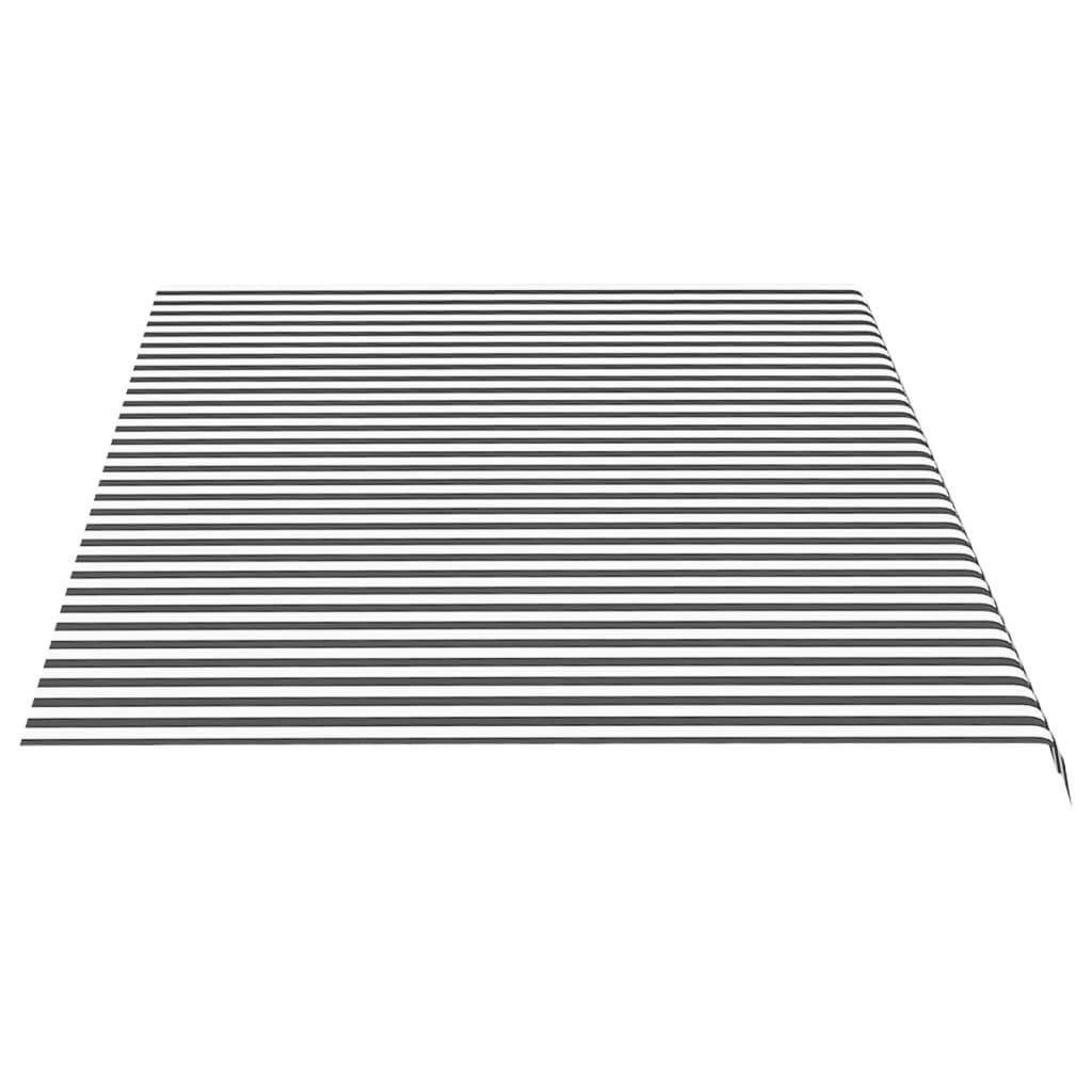 Markisenbespannung 5X3 M Anthrazit Und Weiß