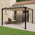 Pergola Mit Lamellendach Stoff Und Aluminium