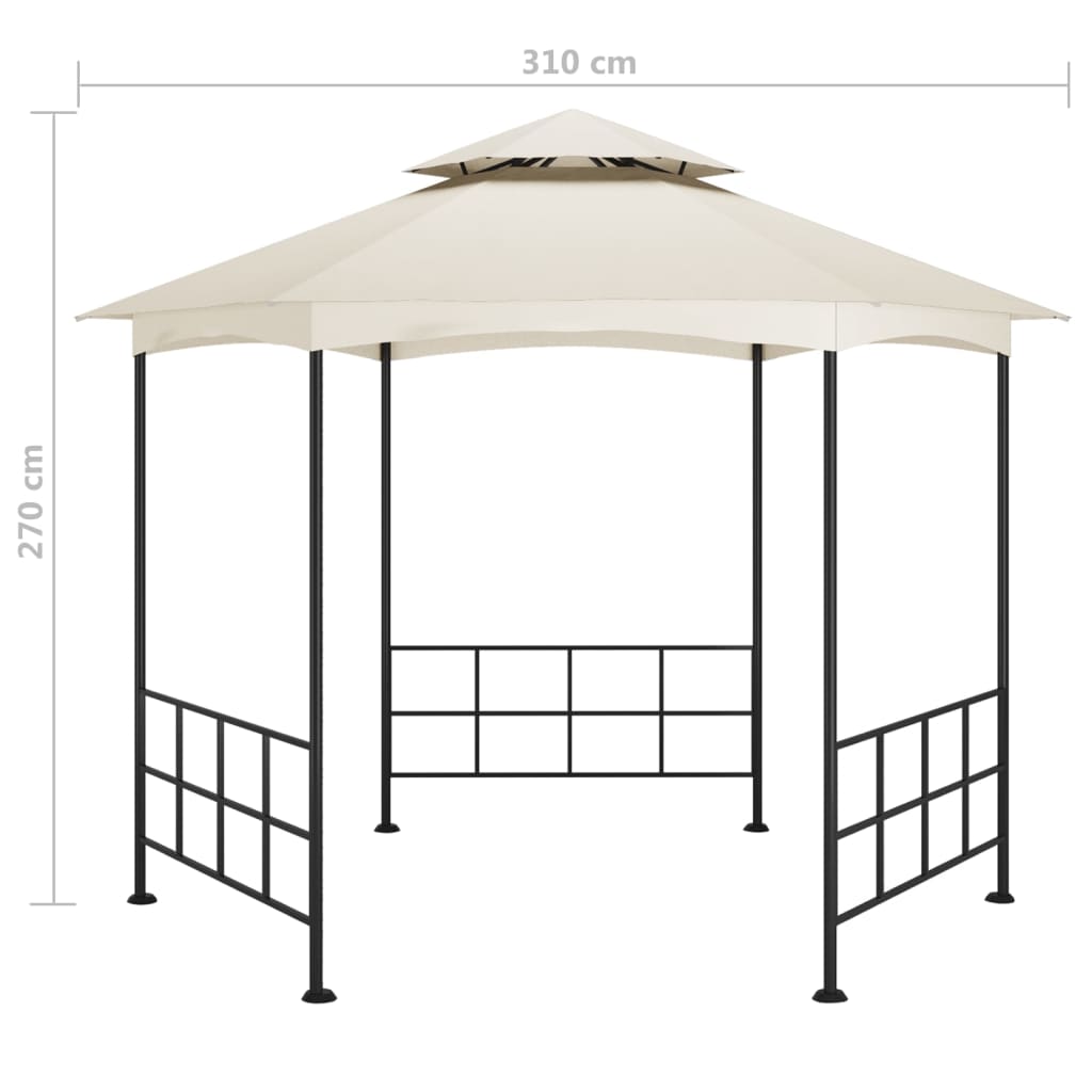 Pavillon Mit Seitenwänden 3,1X2,7 M