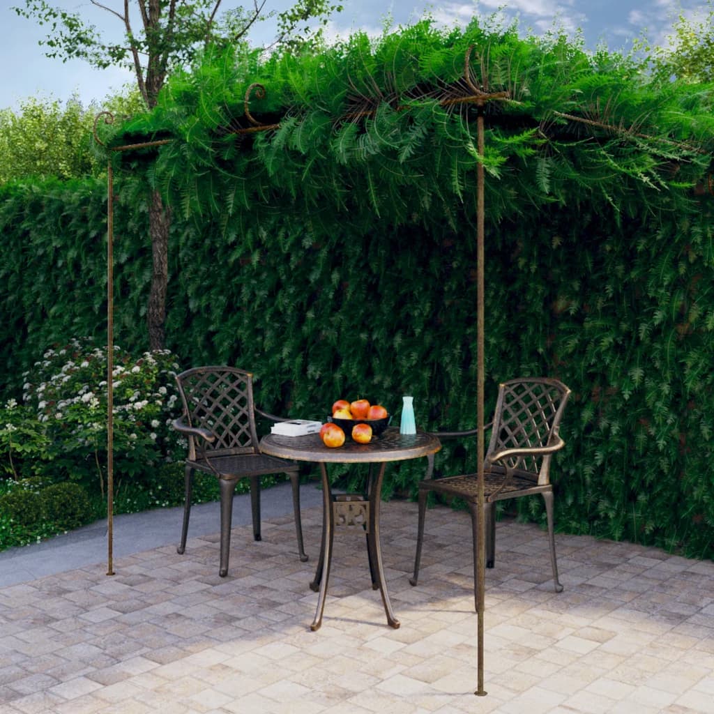 Garten-Pergola Antik-Braun Eisen