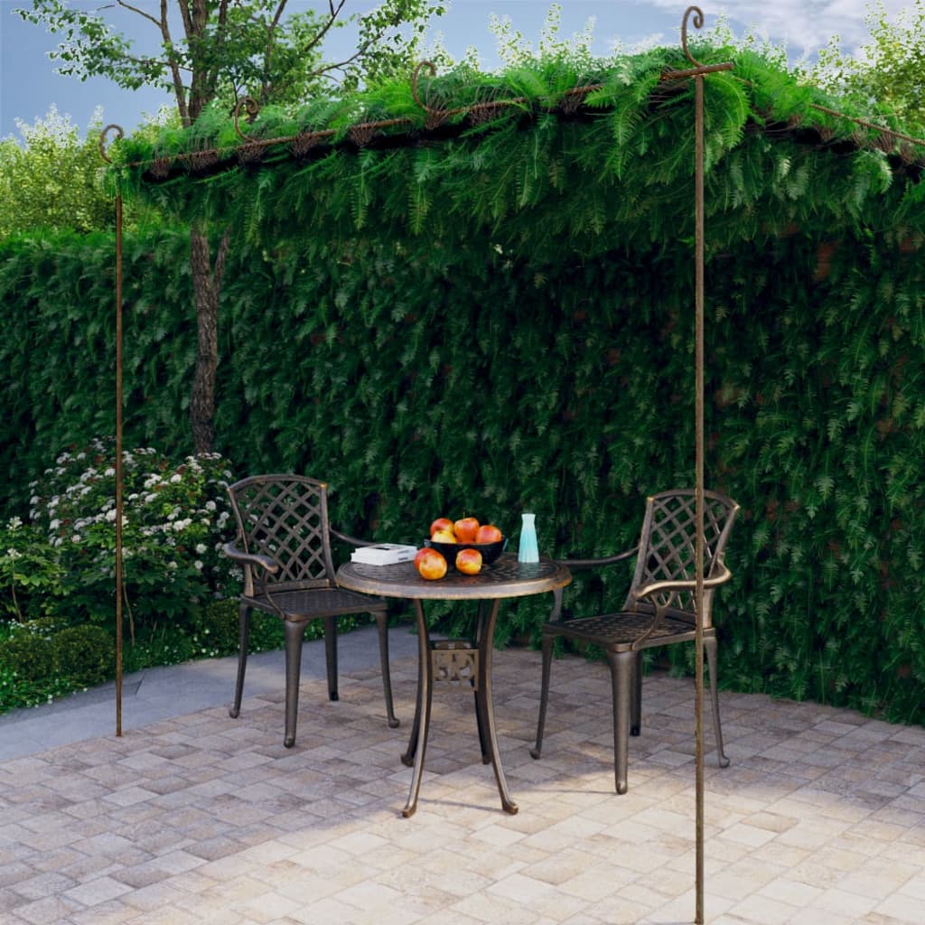 Garten-Pergola Antik-Braun Eisen