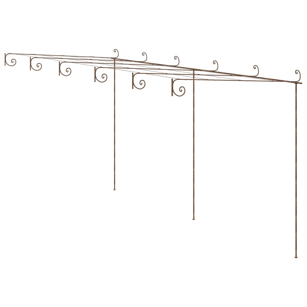 Garten-Pergola Antik-Braun Eisen