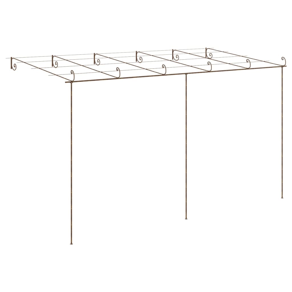 Garten-Pergola Antik-Braun Eisen
