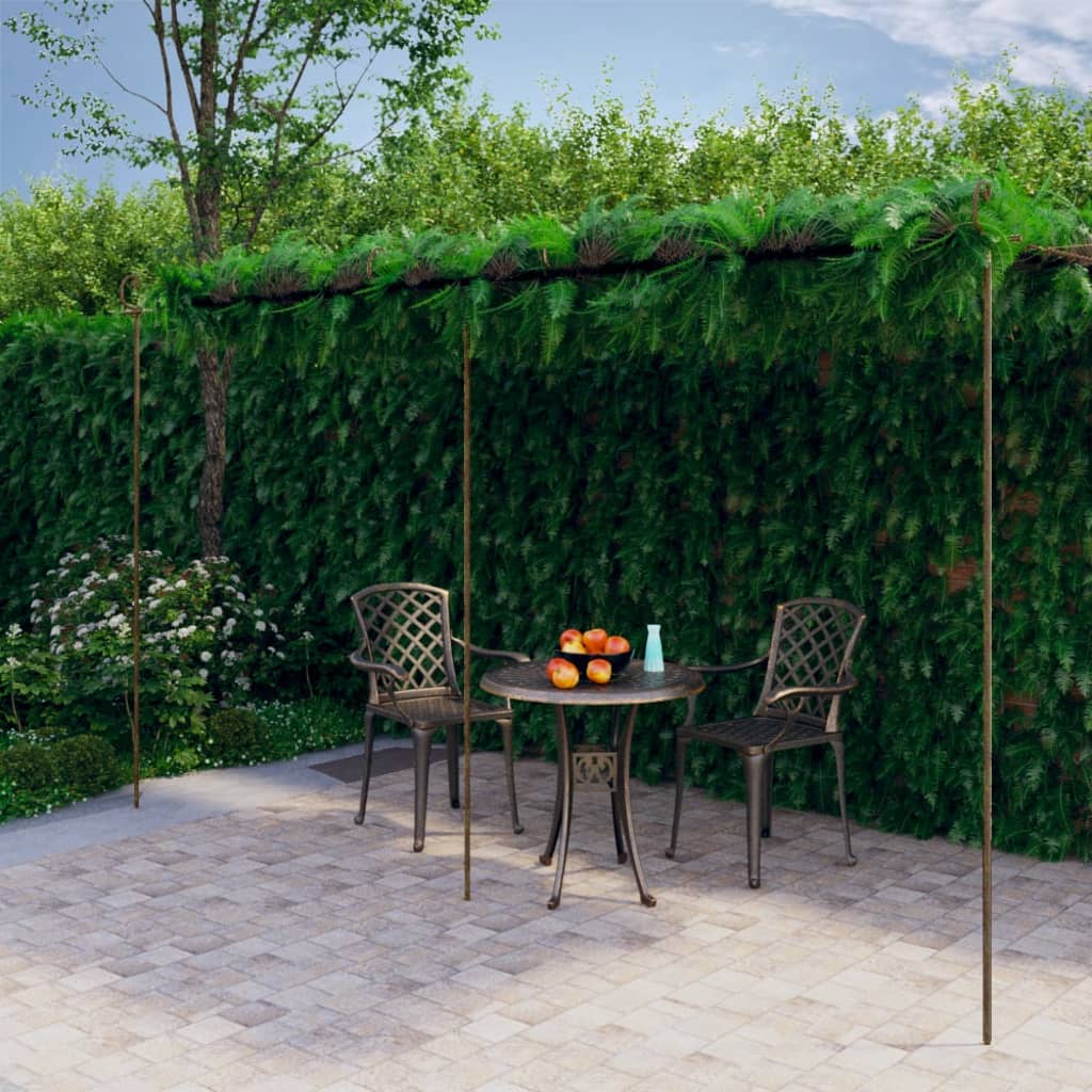 Garten-Pergola Antik-Braun Eisen