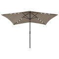 Sonnenschirm Mit Leds Und Stahl-Mast 2X3 M