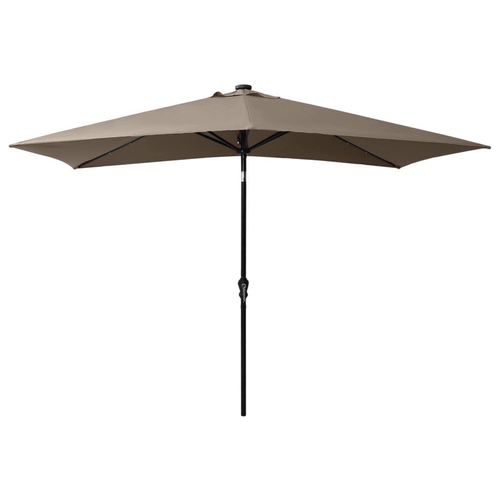 Sonnenschirm Mit Leds Und Stahl-Mast 2X3 M