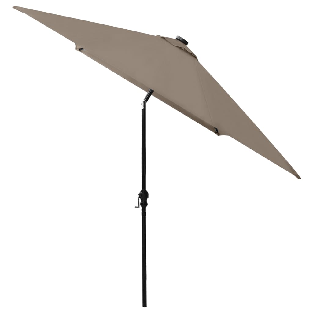 Sonnenschirm Mit Leds Und Stahl-Mast 2X3 M