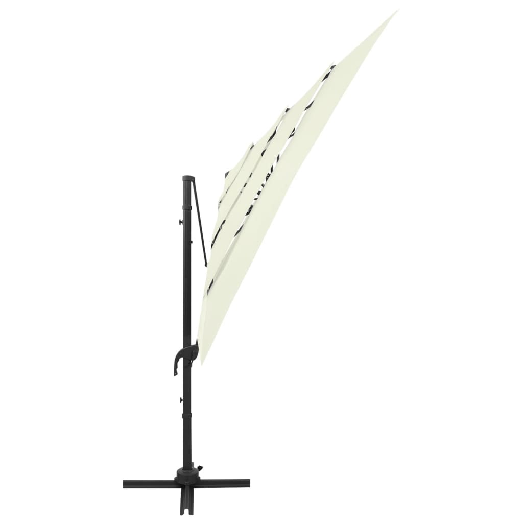 Sonnenschirm Mit Aluminium-Mast 4-Lagig N 250X250 Cm