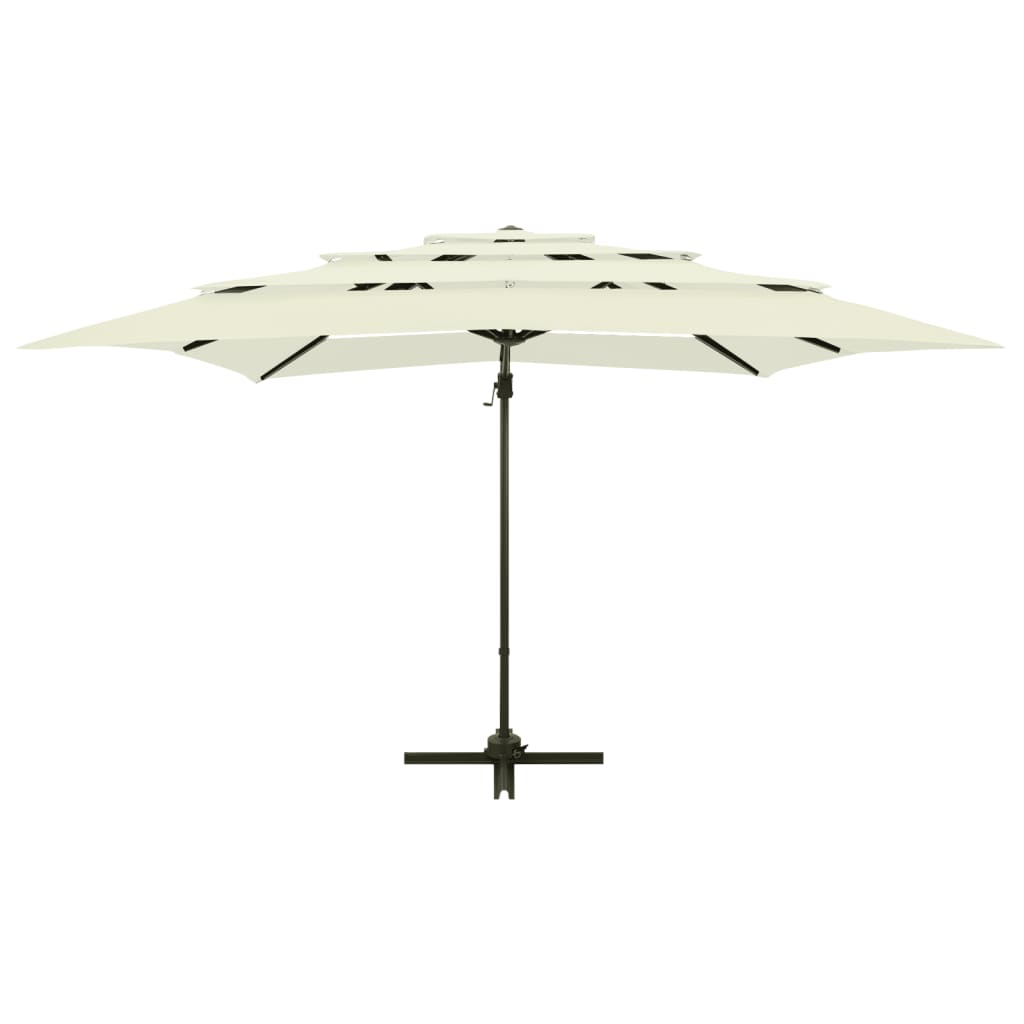 Sonnenschirm Mit Aluminium-Mast 4-Lagig N 250X250 Cm