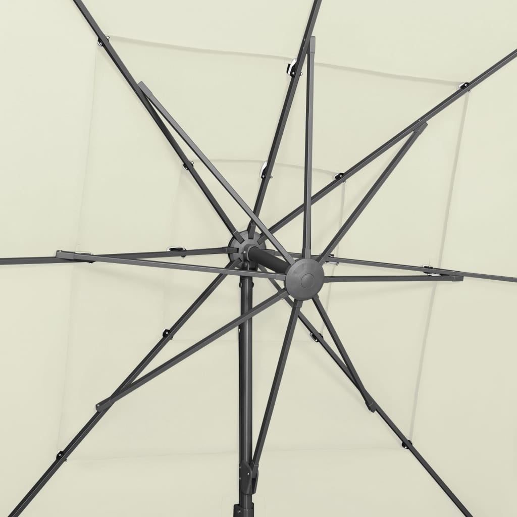 Sonnenschirm Mit Aluminium-Mast 4-Lagig N 250X250 Cm