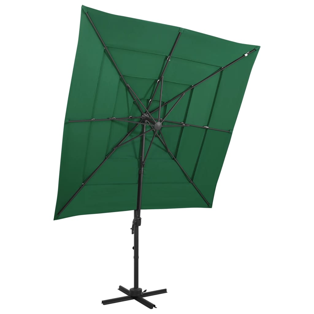 Sonnenschirm Mit Aluminium-Mast 4-Lagig N 250X250 Cm
