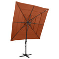 Sonnenschirm Mit Aluminium-Mast 4-Lagig N 250X250 Cm