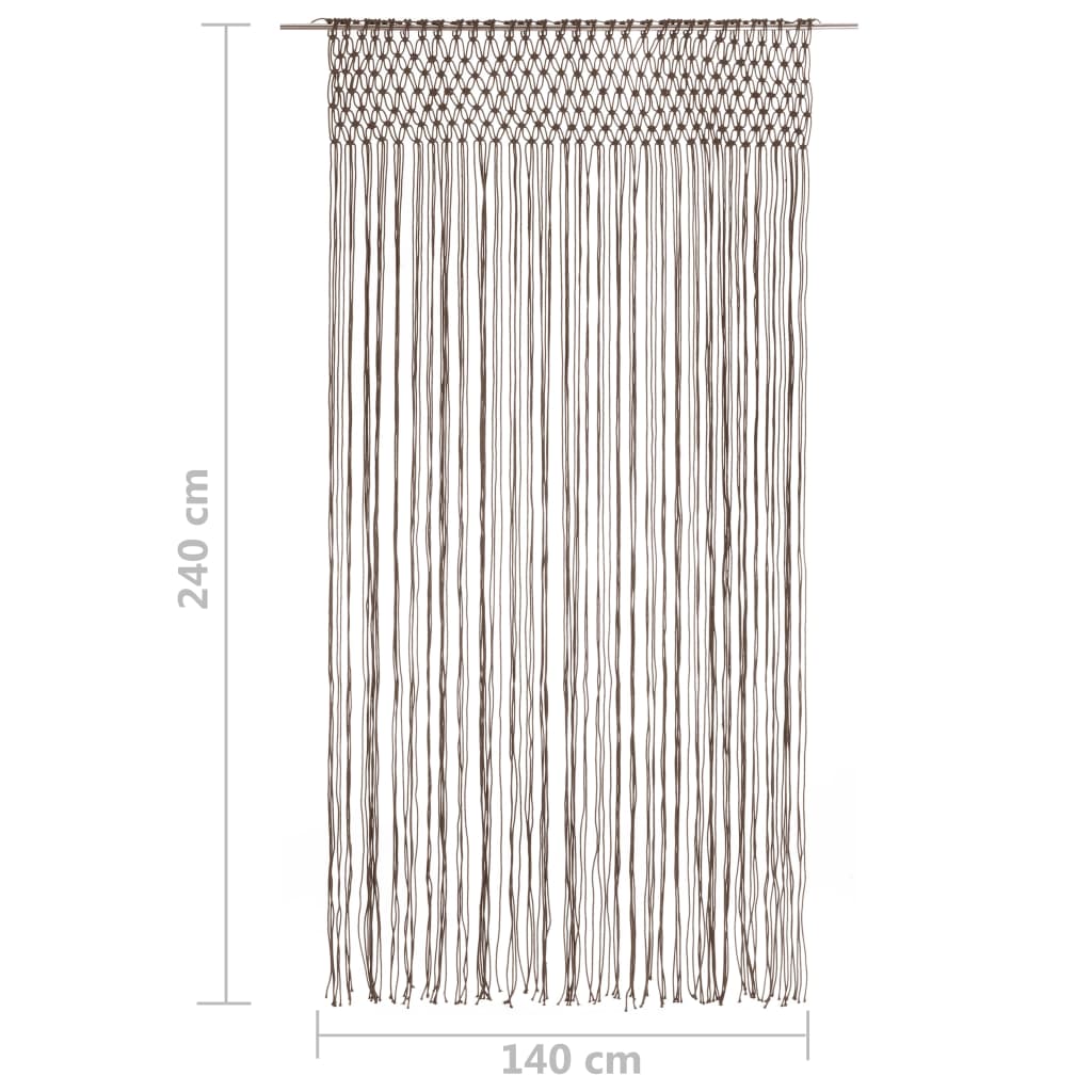 Makramee Vorhang 140X240 Cm Baumwolle