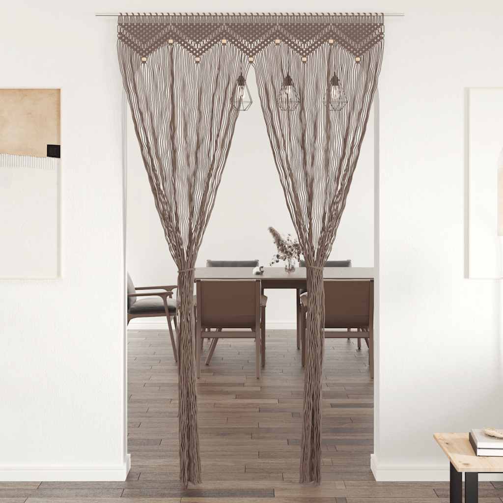Makramee Vorhang 140×240 Cm Baumwolle