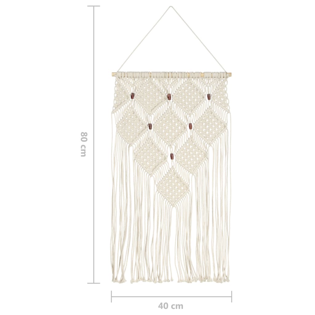 Makramee Wandbehang 40X80 Cm Baumwolle