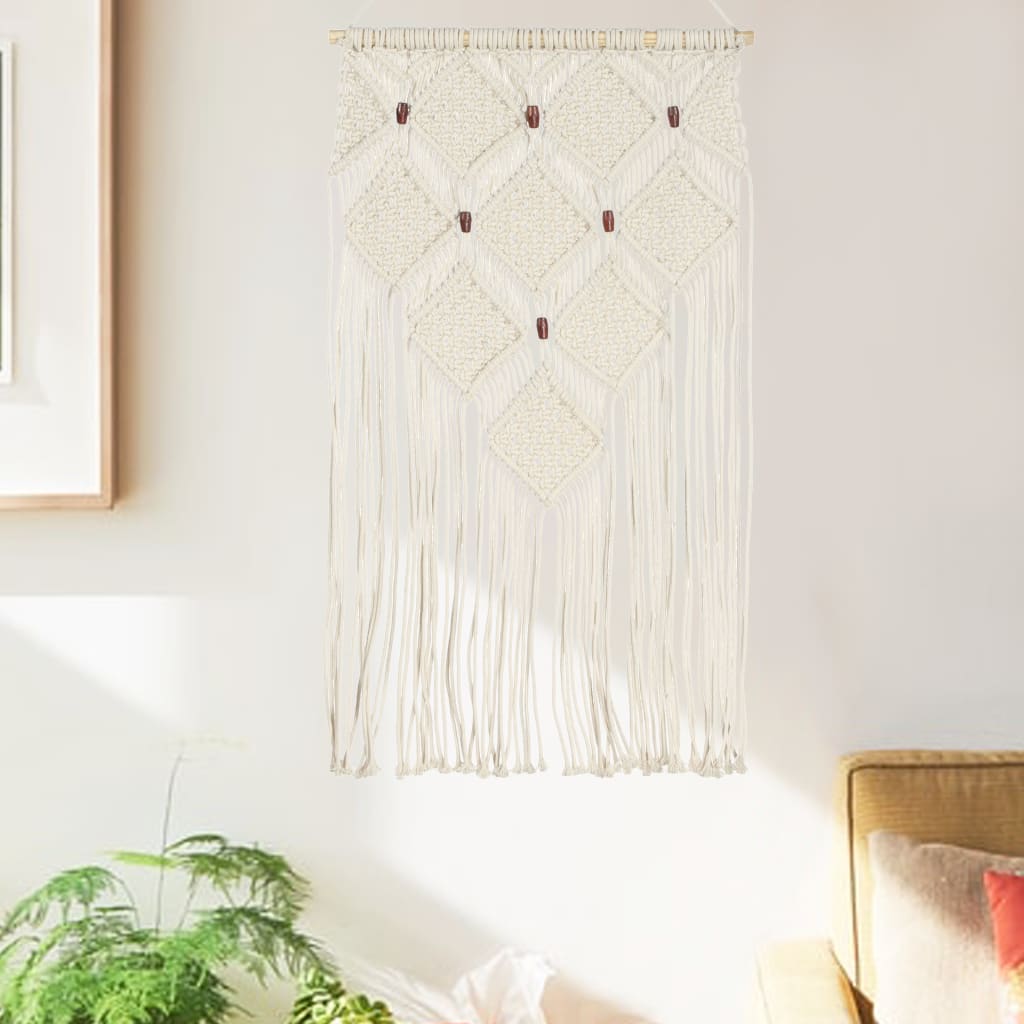 Makramee Wandbehang 40X80 Cm Baumwolle
