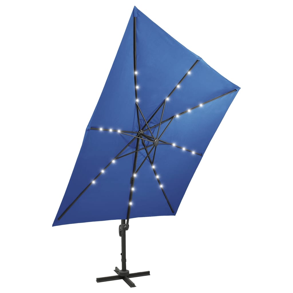 Ampelschirm Mit Led-Beleuchtung 300 Cm