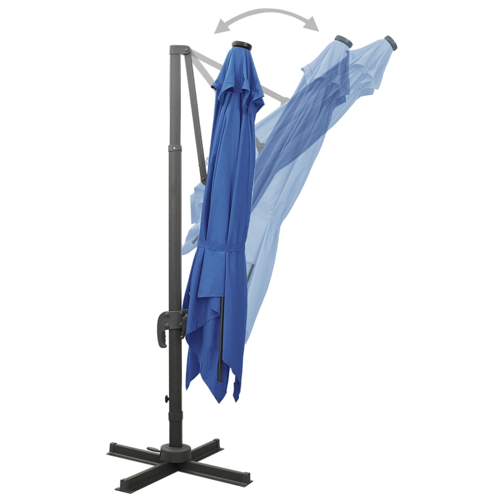 Ampelschirm Mit Led-Beleuchtung 300 Cm