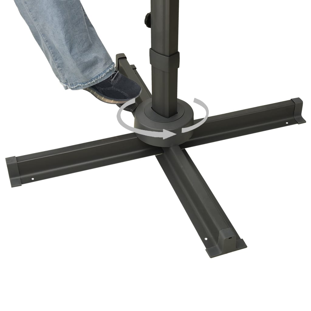 Ampelschirm Mit Led-Beleuchtung 300 Cm