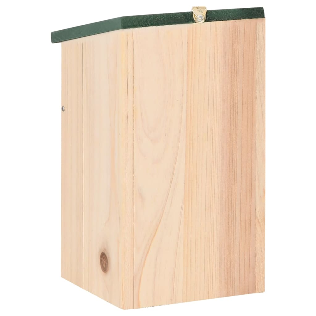 Vogelhäuser 10 Stk. Tanne Massivholz 12X12X22 Cm
