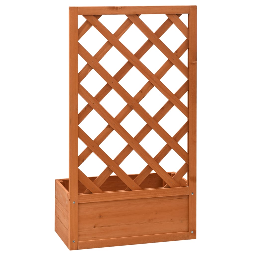 Garten-Spalier Mit Blumenkasten 50X25X90 Cm Tannenholz
