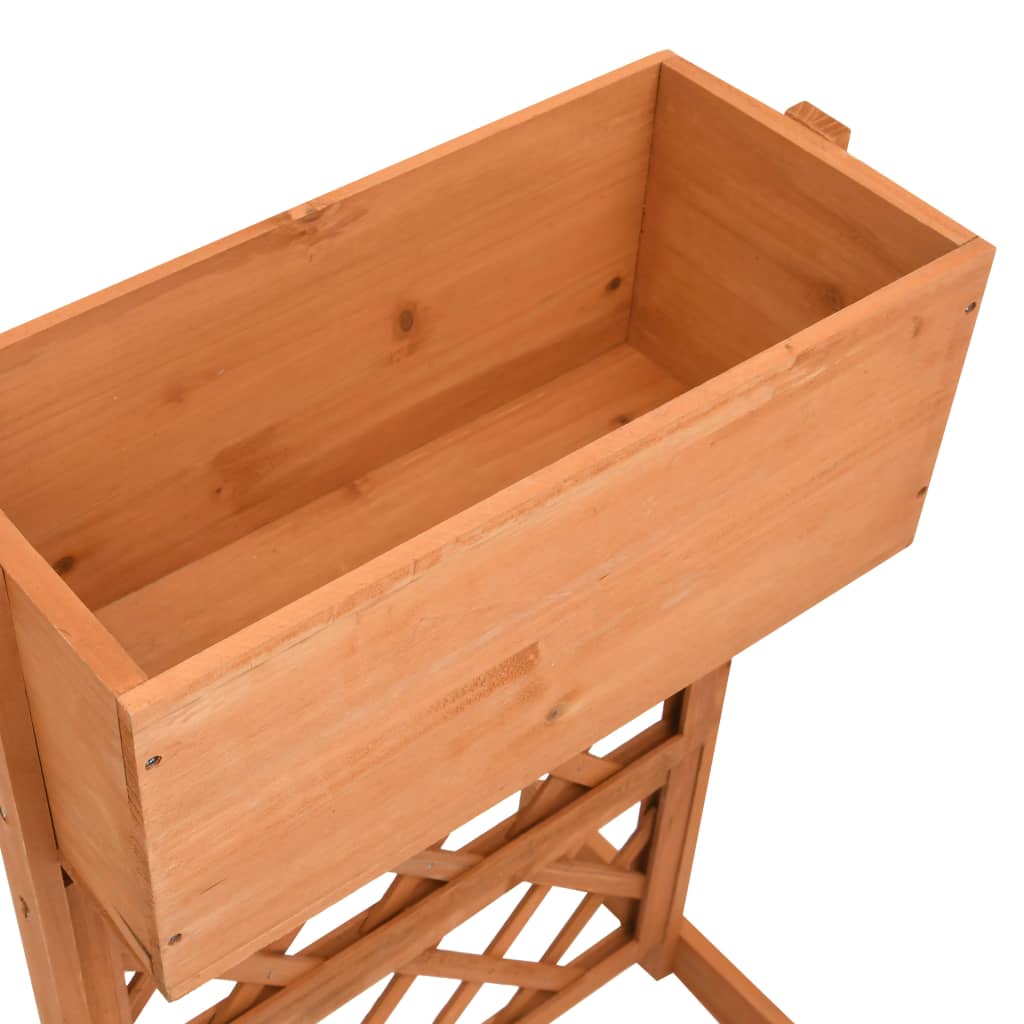 Garten-Spalier Mit Blumenkasten 45X30X74 Cm Tannenholz