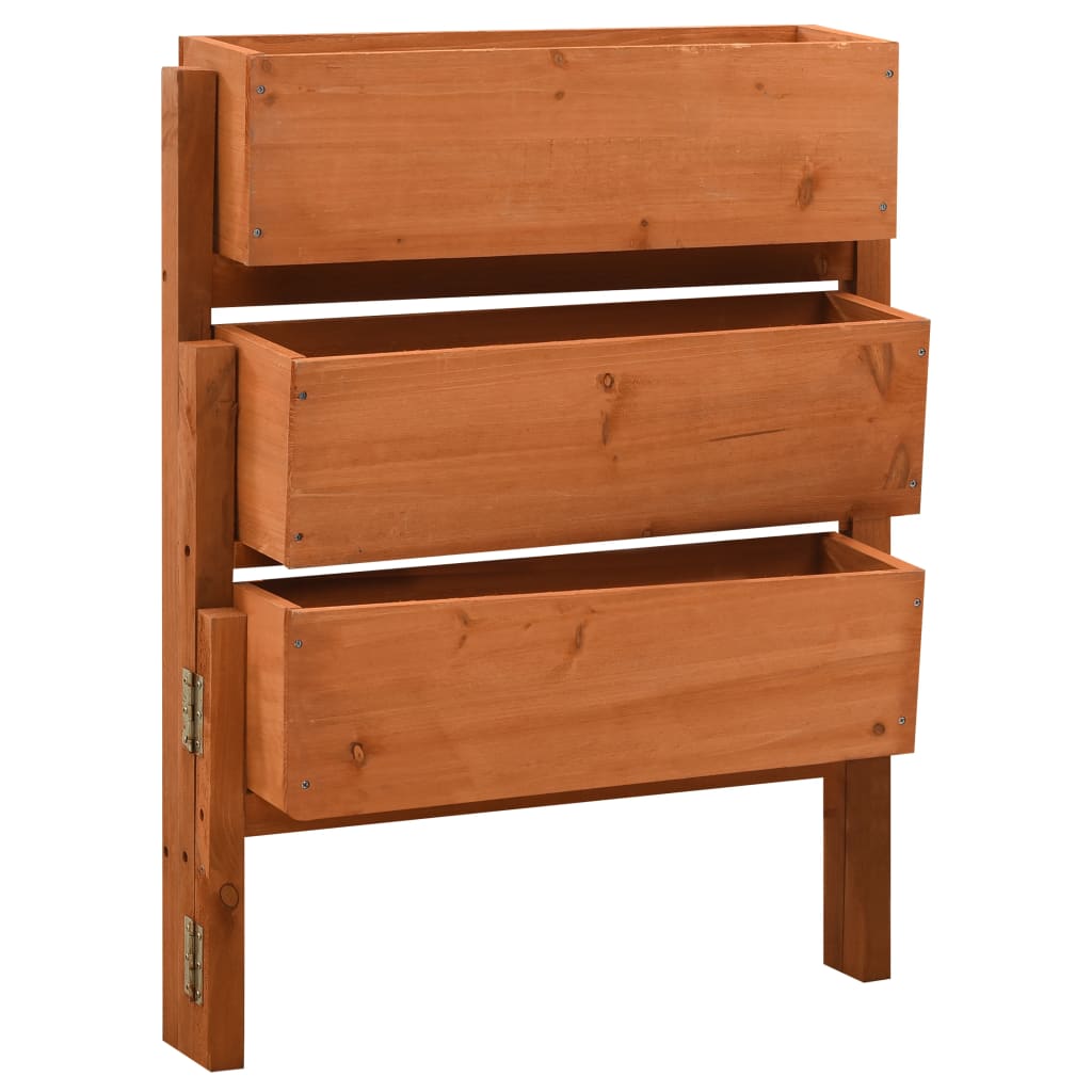 Pflanzkübel Klappbar 60X14X75 Cm Massivholz Tanne