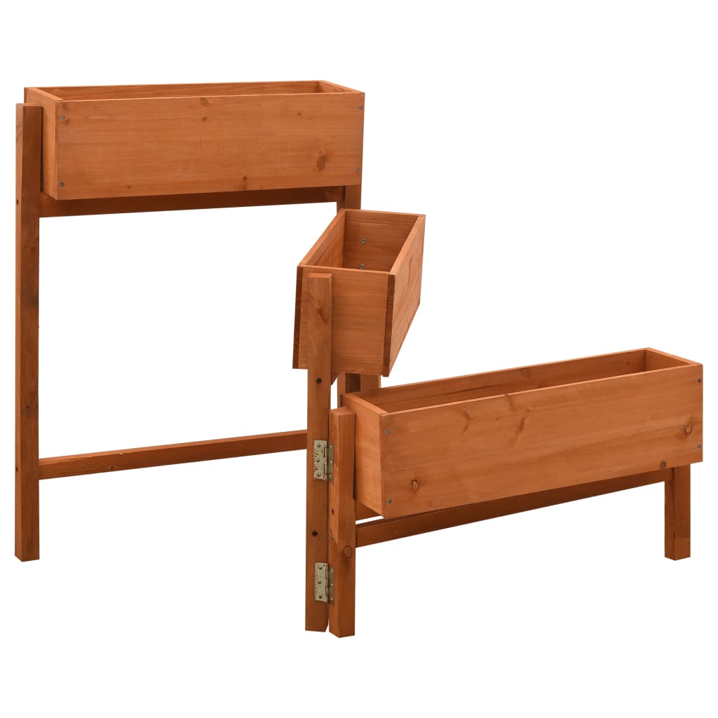 Pflanzkübel Klappbar 60X14X75 Cm Massivholz Tanne