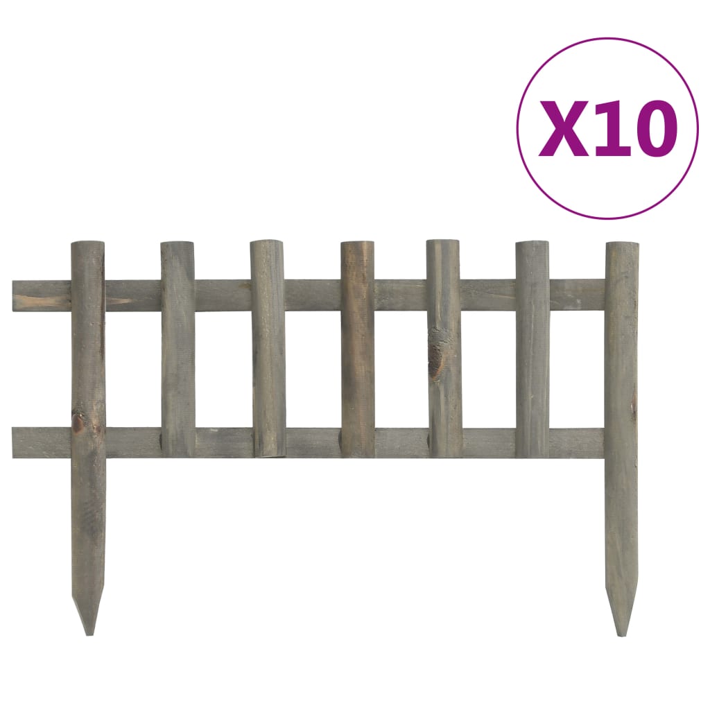 Rasenkanten 10 Stk. Tannenholz 4,4 M