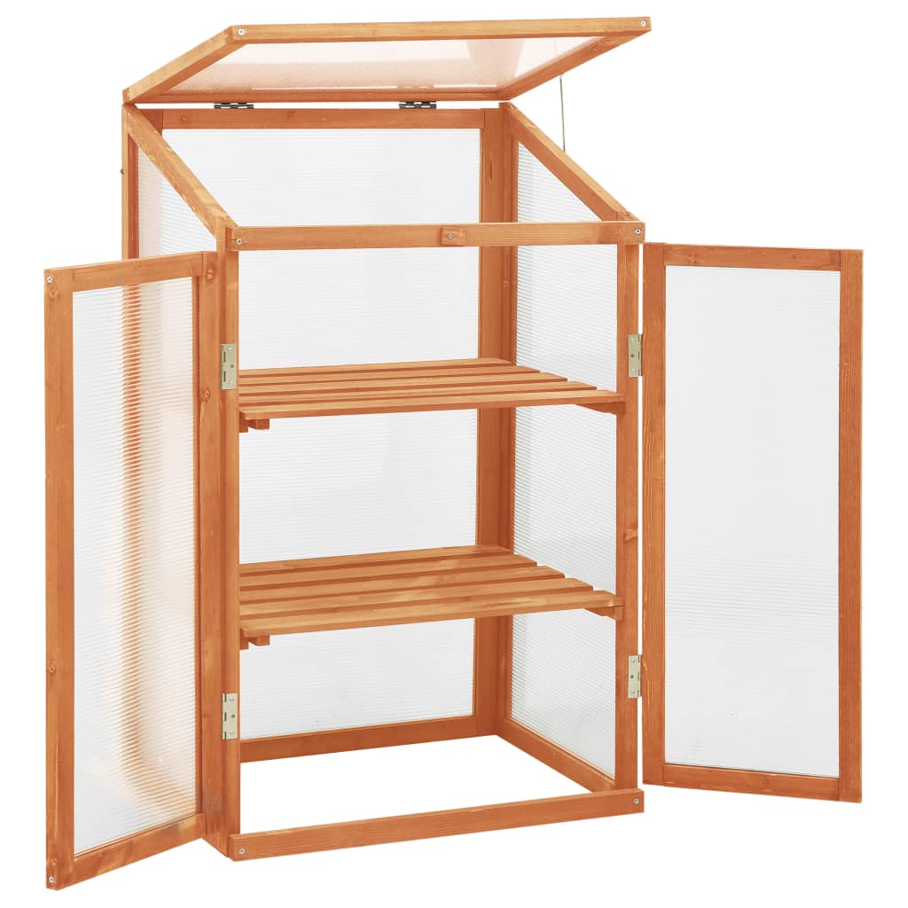 Gewächshaus 60X45X100 Cm Tannenholz