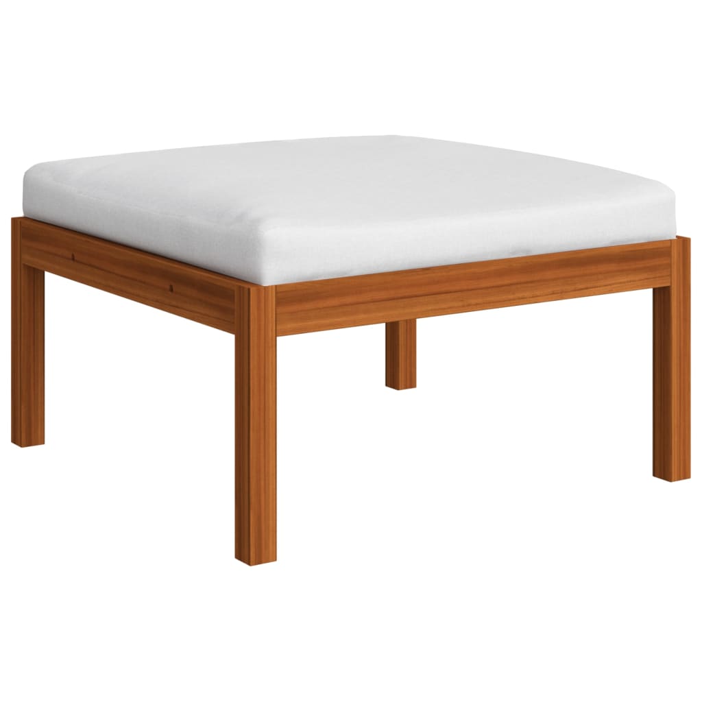 3-Tlg. Garten-Lounge-Set Mit Kissen Holz Akazie & Seil