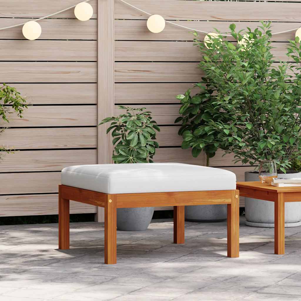 3-Tlg. Garten-Lounge-Set Mit Kissen Holz Akazie & Seil