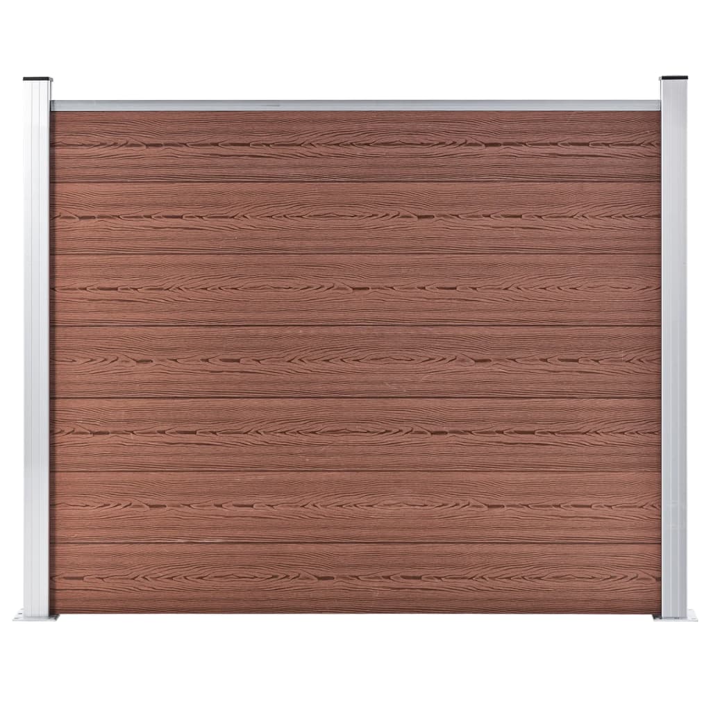 Zaunelement Set Wpc 699X146 Cm