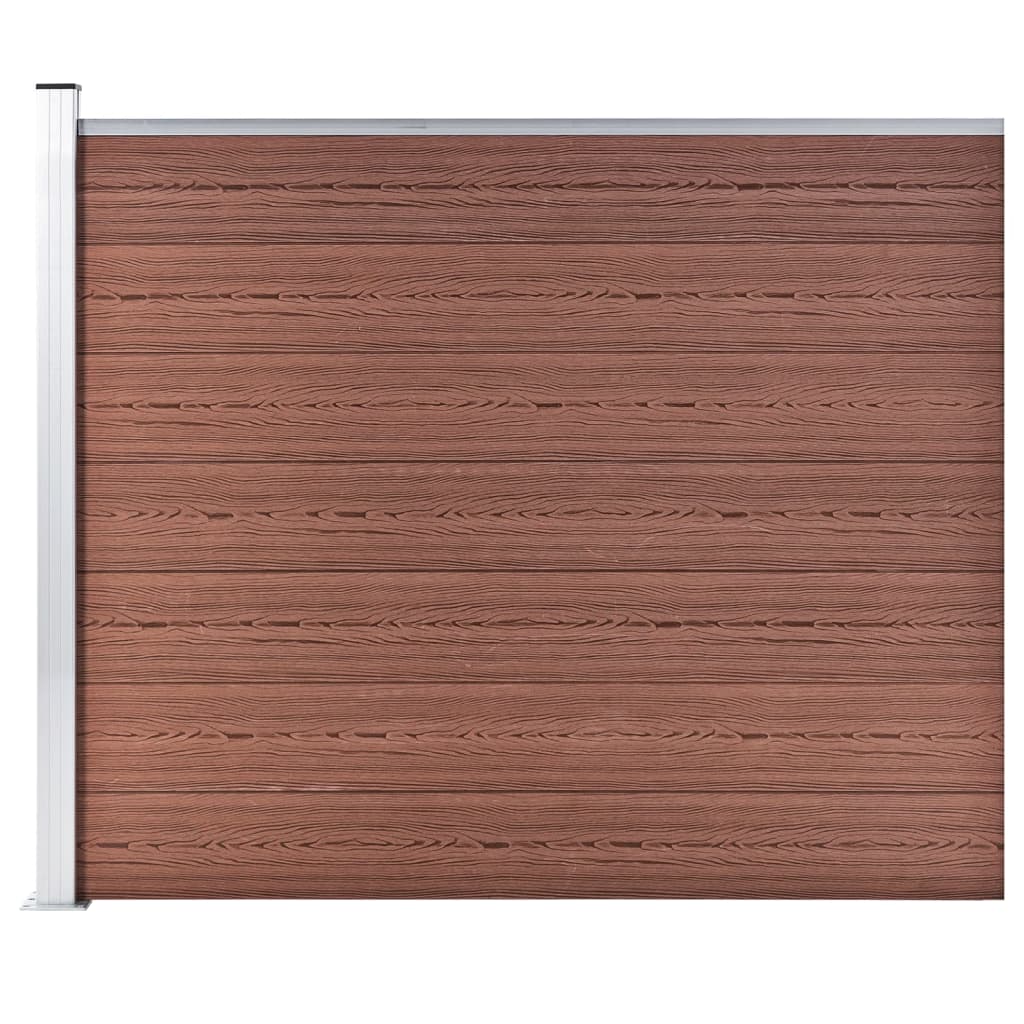 Zaunelement Set Wpc 699X146 Cm