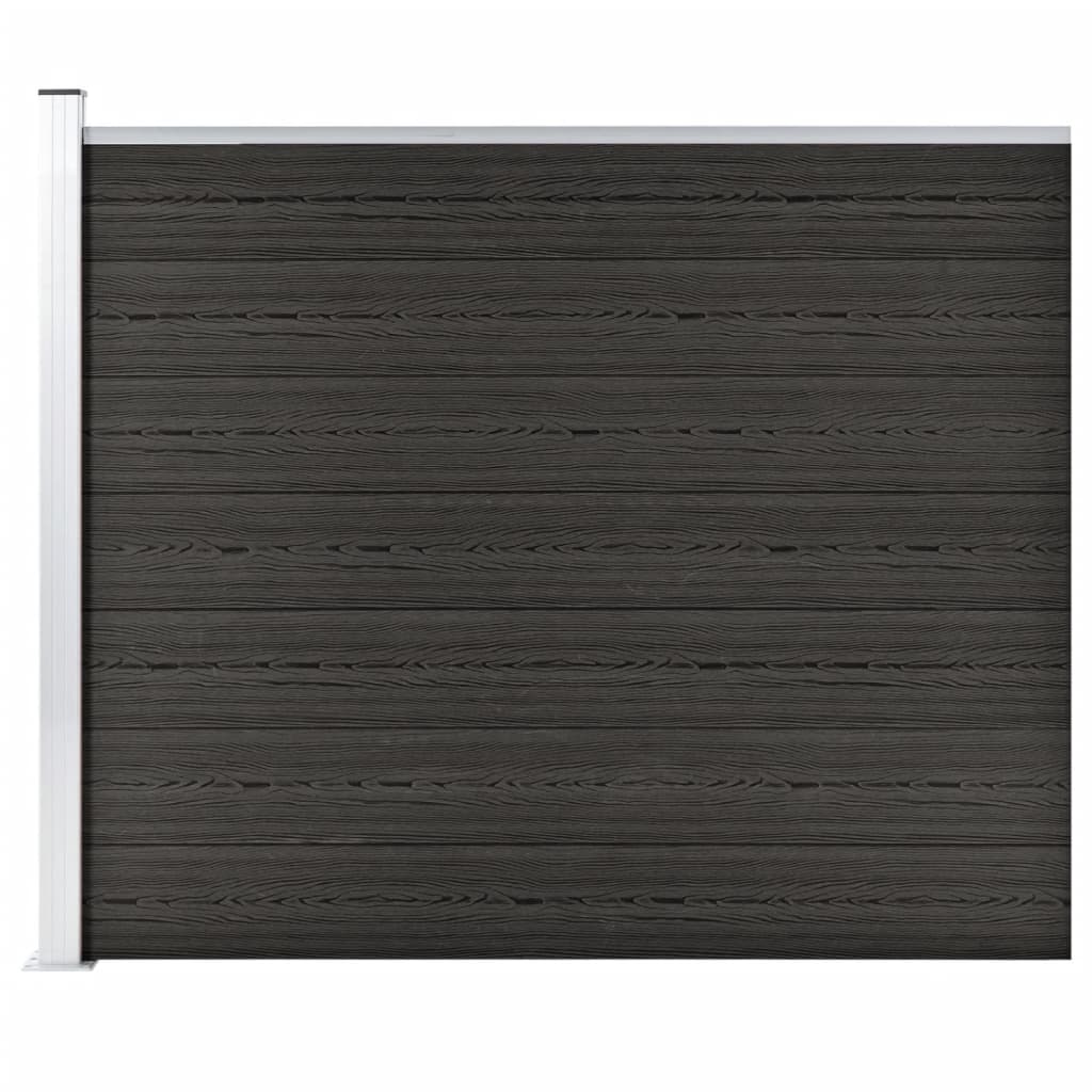 Zaunelement Set Wpc 699X146 Cm