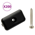 Terrassenclips Mit Schrauben 200 Stk. Kunststoff Edelstahl 304