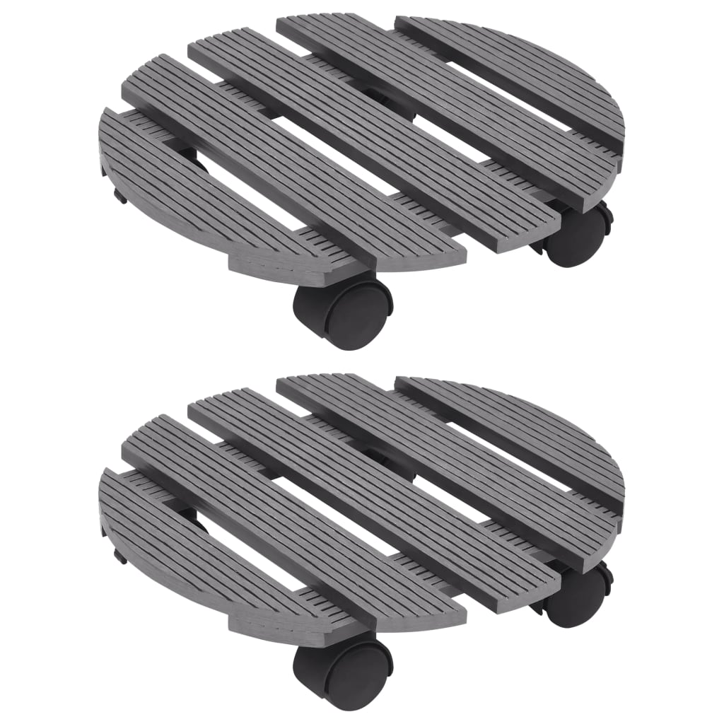 Pflanzenroller 2 Stk. 30X30X7,5 Cm Wpc
