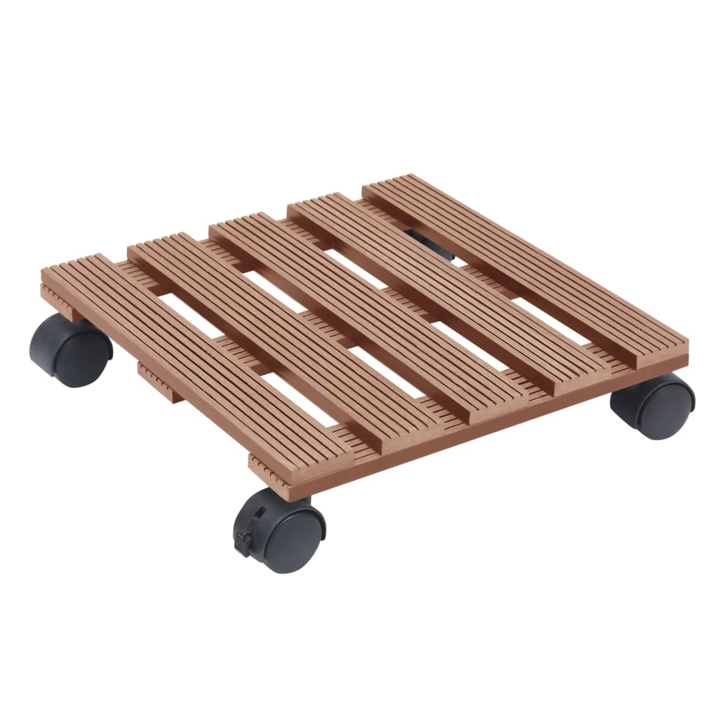 Pflanzenroller 2 Stk. 30X30X7,5 Cm Wpc