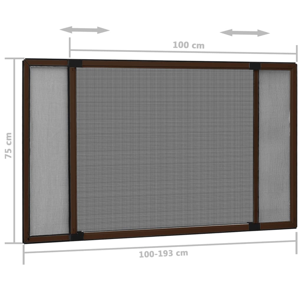 Ausziehbarer Insektenschutz Für Fenster (100-193)X75 Cm