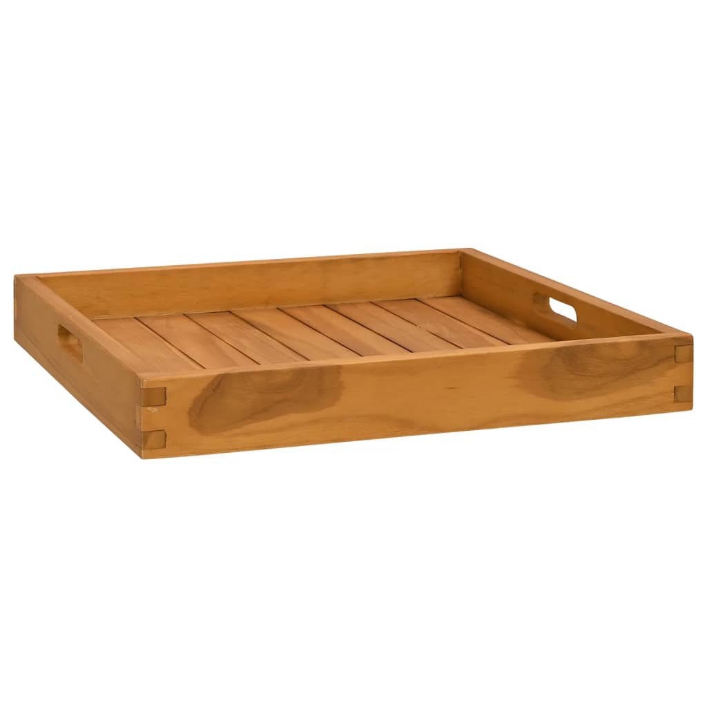 Serviertablett Massivholz Teak